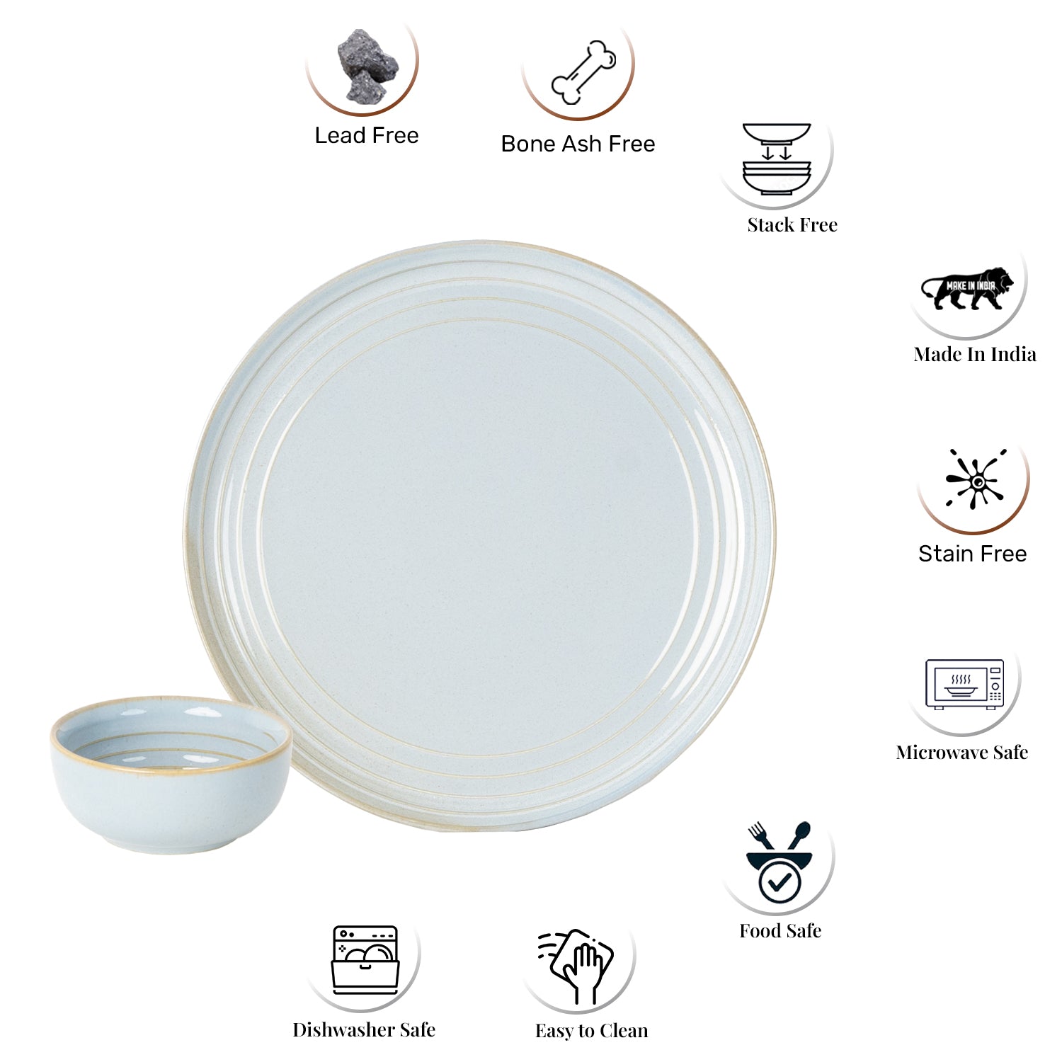 4 Small Dinner Bowls