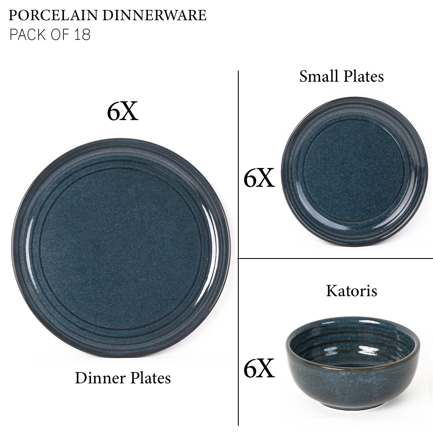 6 Small Dinner Bowls/Katori