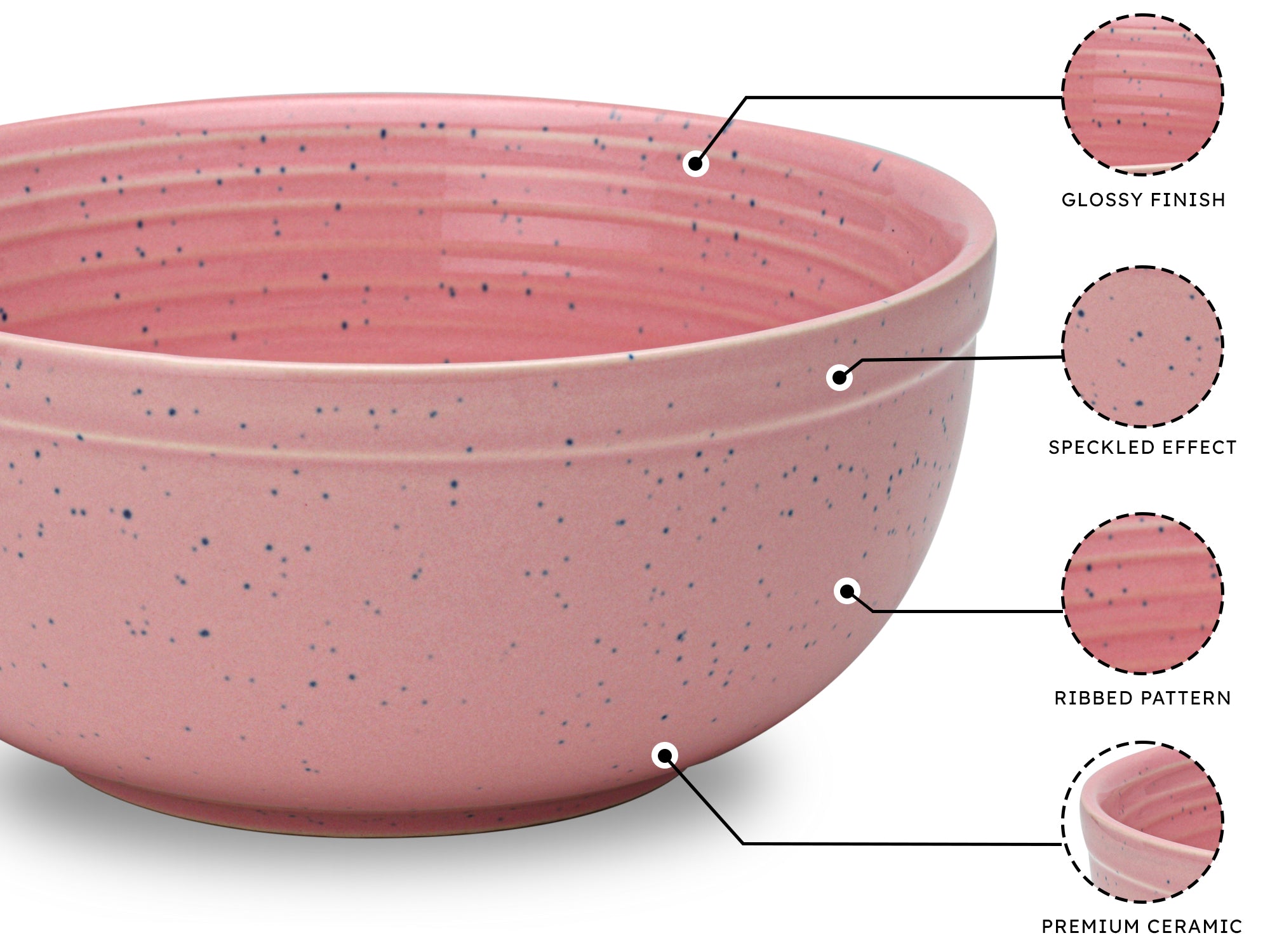 Appetizer Premium Ceramic Serving Bowls Set of 2