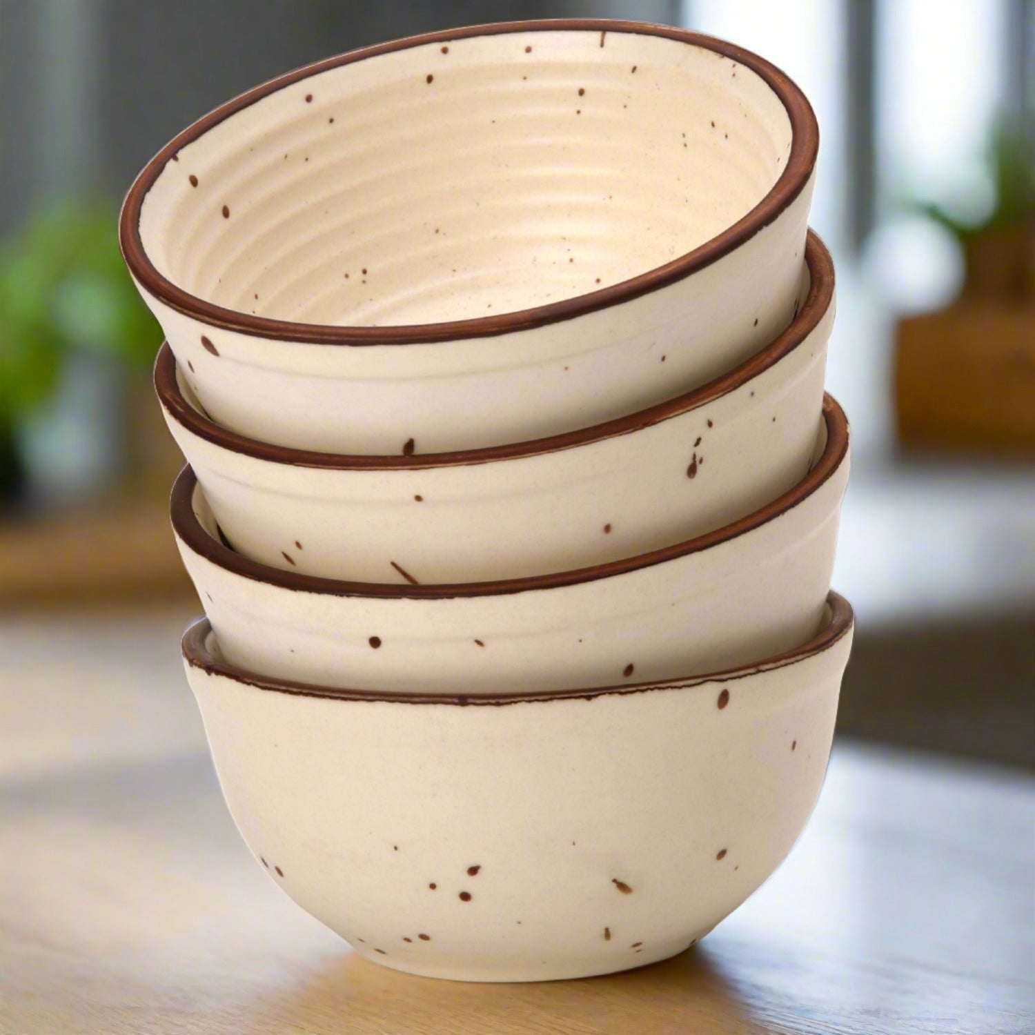 Frost Ceramic Bowl/Katori Set of 4 Peice -180 Ml