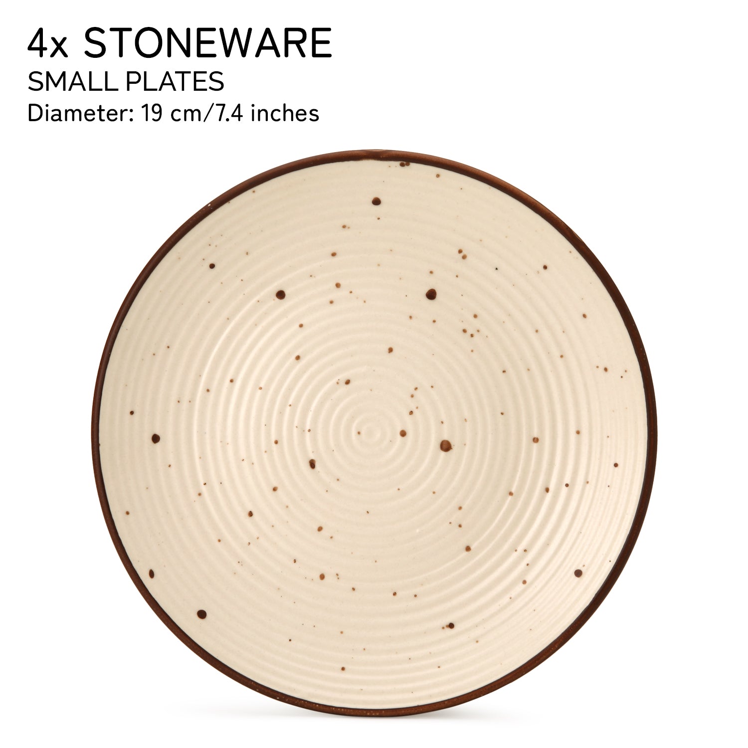 Frost Ceramic Appetizer Plates Set of 4 Peice