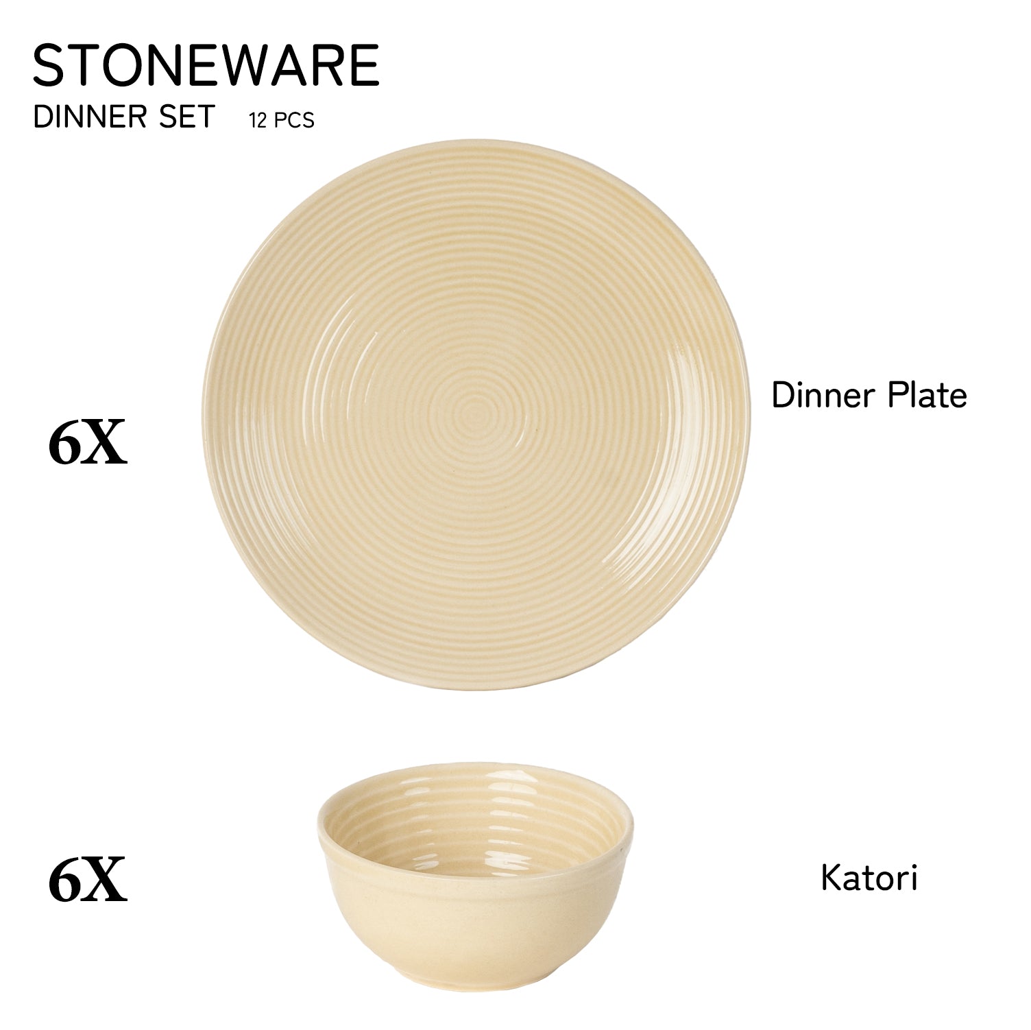 6 Dinner Bowls/Katori
