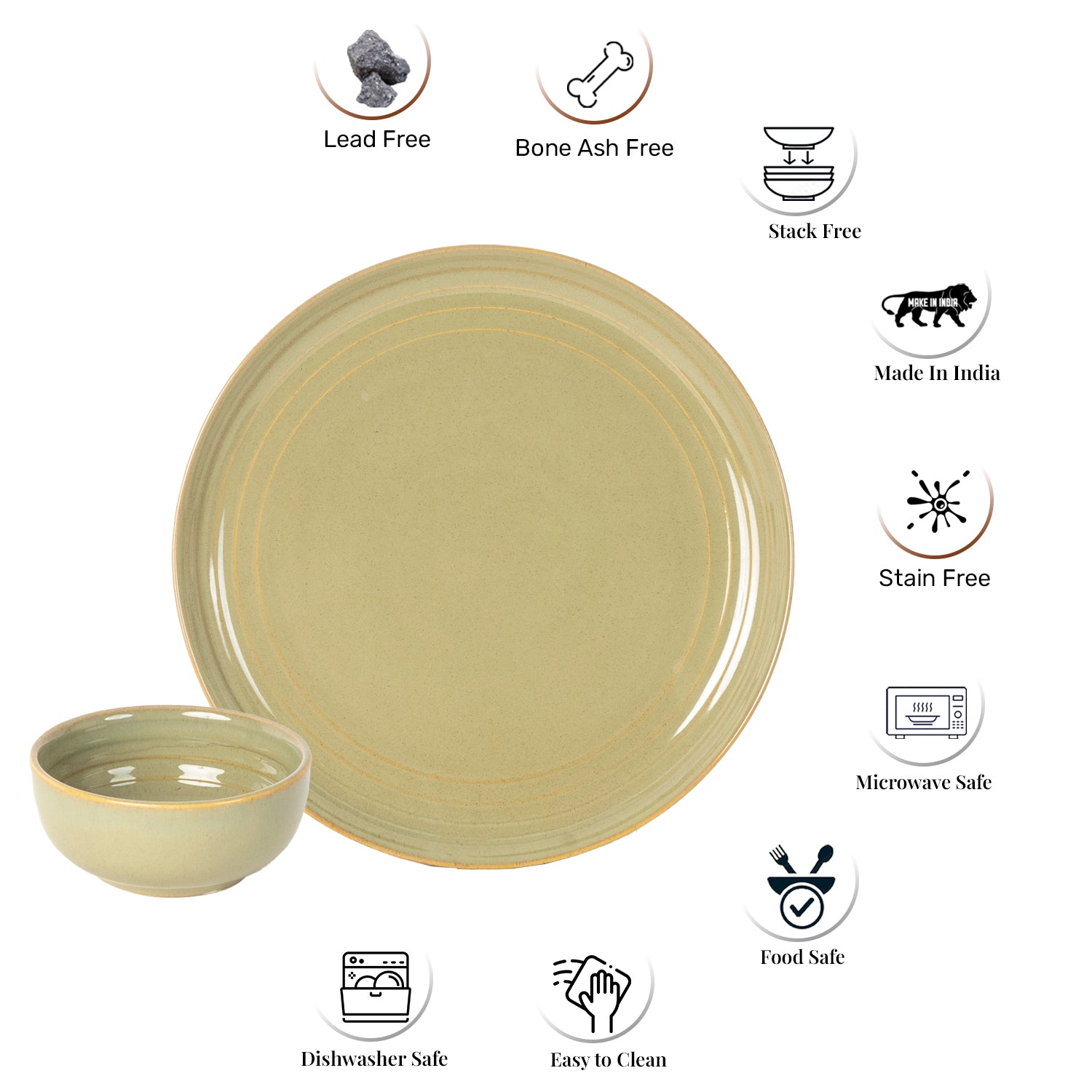 6 Small Dinner Bowls/Katori