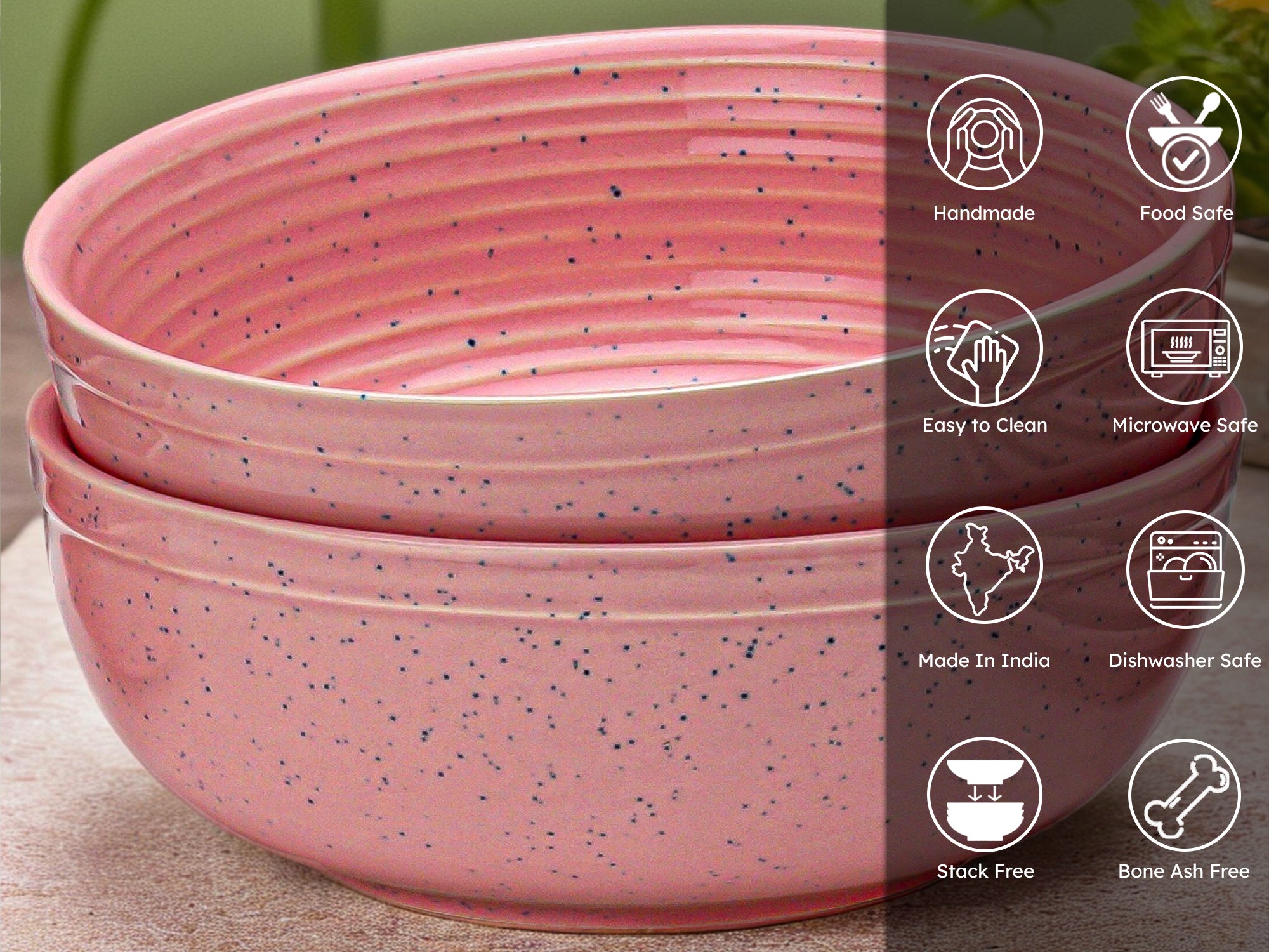 Appetizer Premium Ceramic Serving Bowls Set of 2