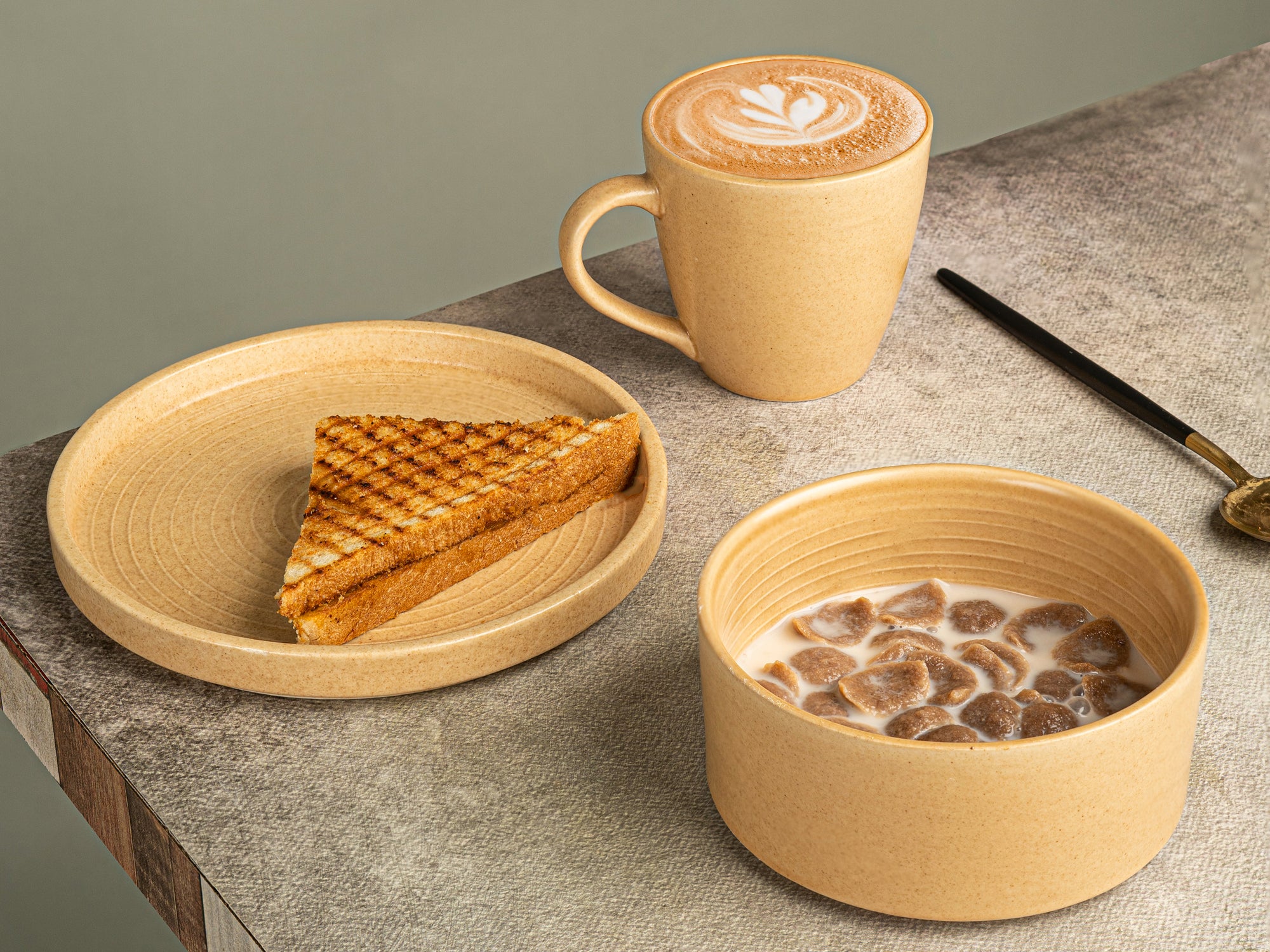 Burlywood Breakfast Set of 3