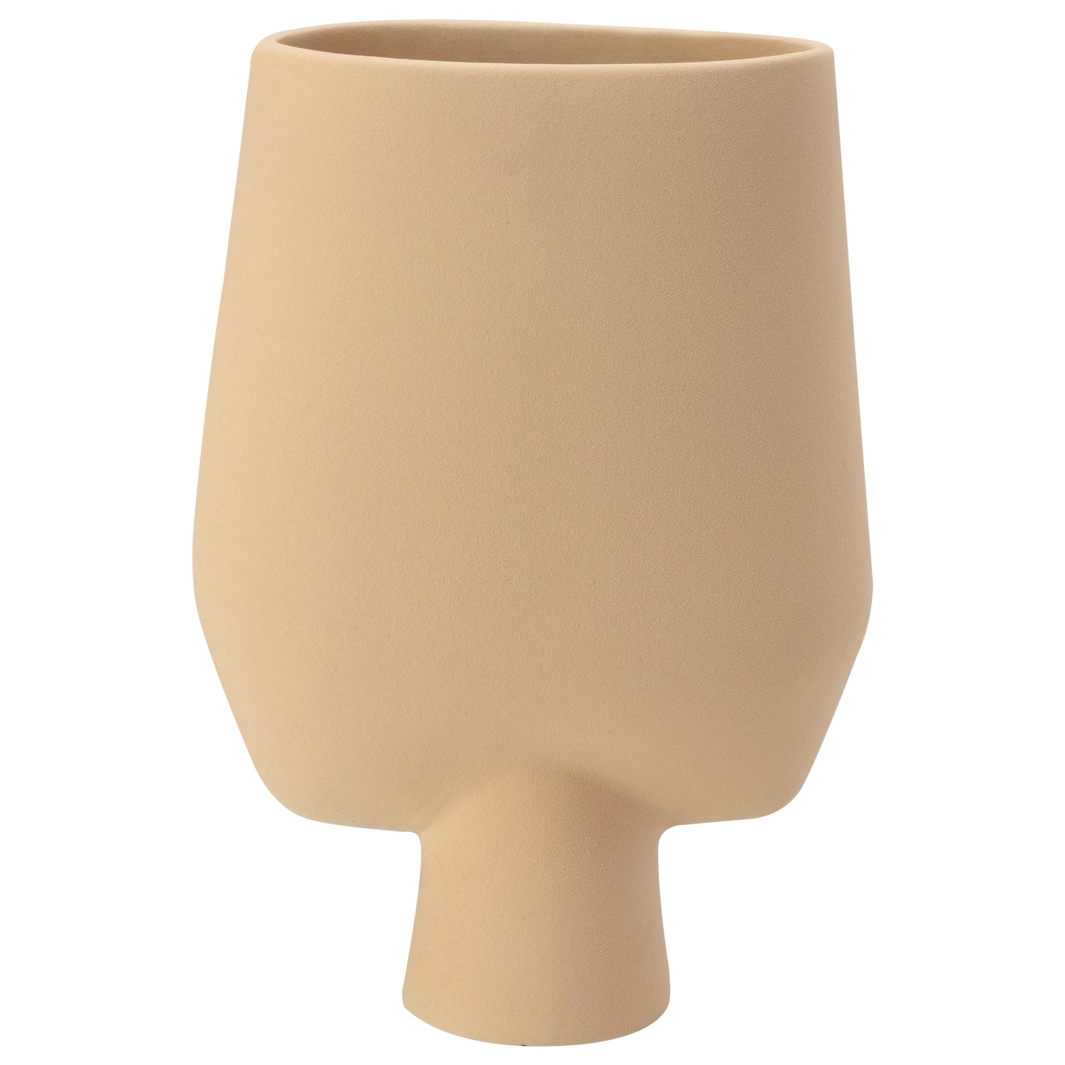 Decorative Flower Vase for Living Room - Beige