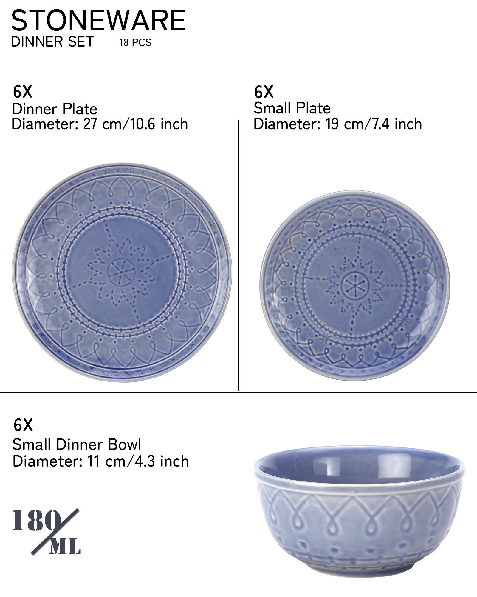 6 Small Bowls/Katoris