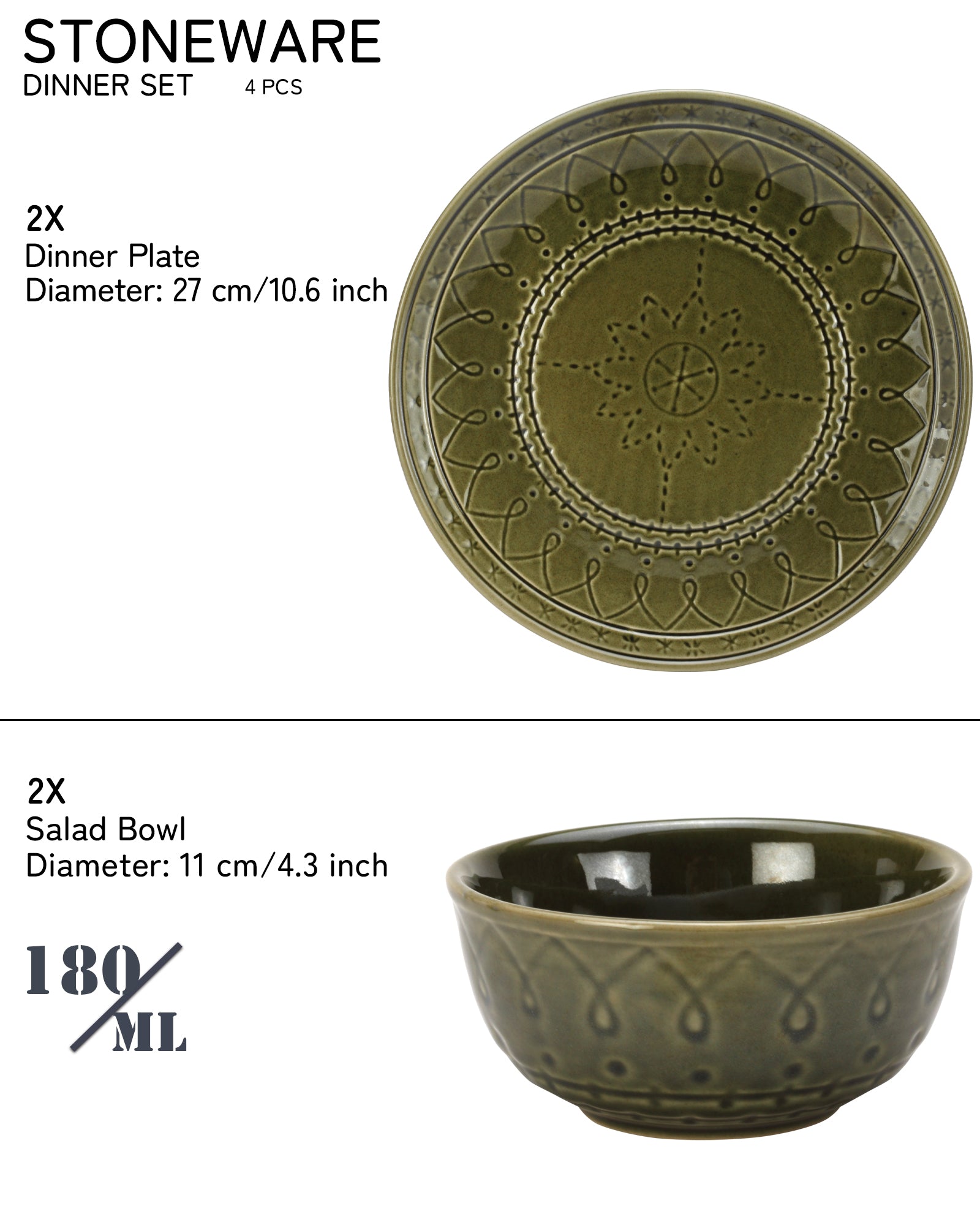 2 Small Dinner Bowls