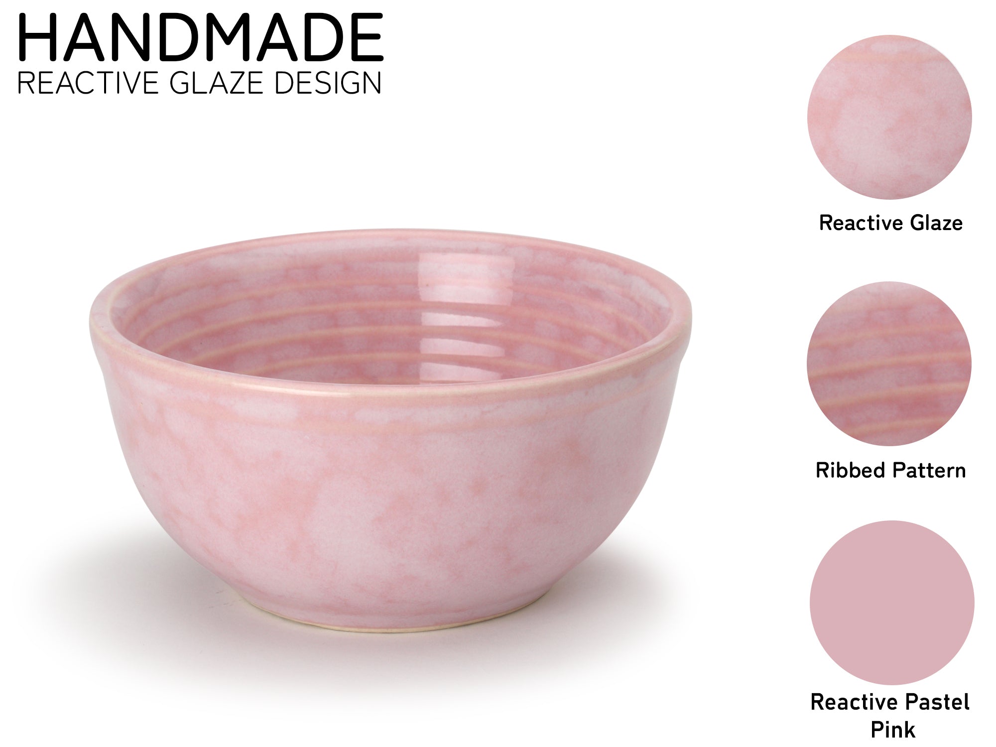 Opulent Roseate Quartet of Bowls/Katoris (4)