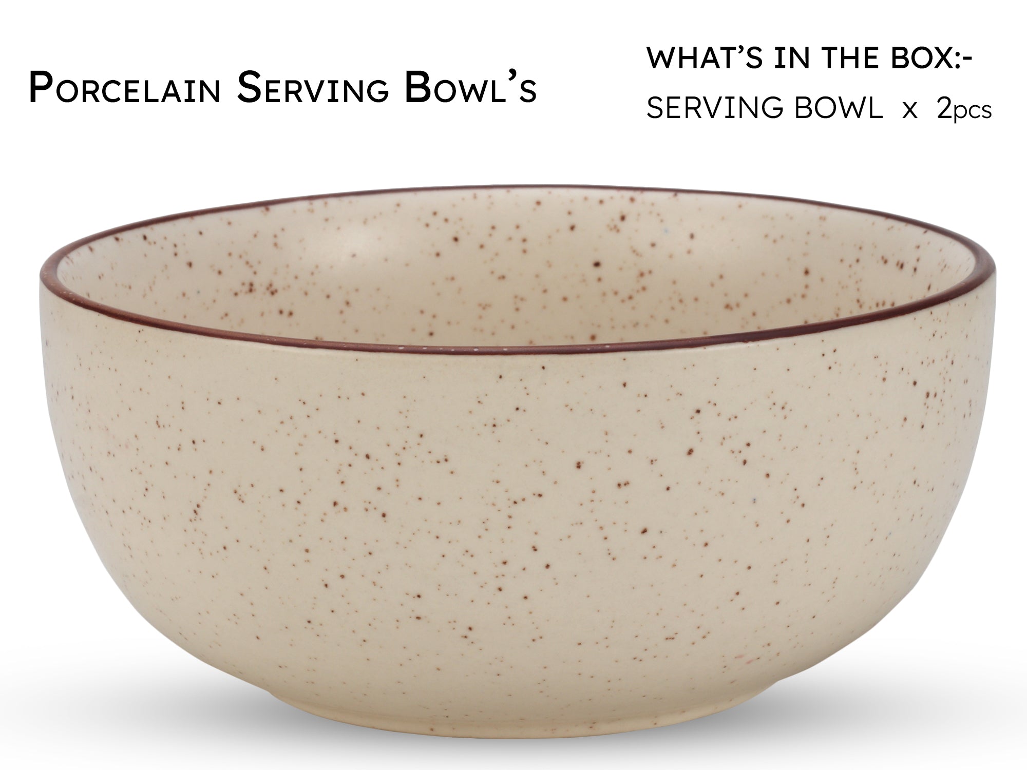 Sienna Premium Ceramic Serving Bowls Set of 2