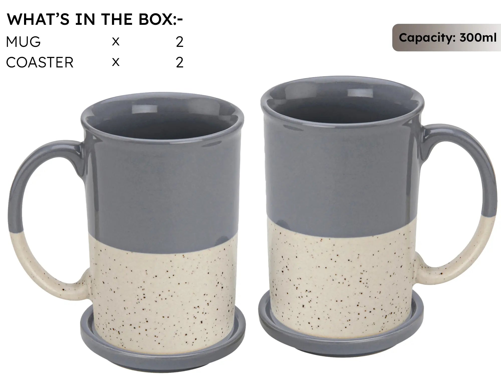 Hand-Glazed 300ml Tea & Coffee Cup Set of 2 Bodhi House