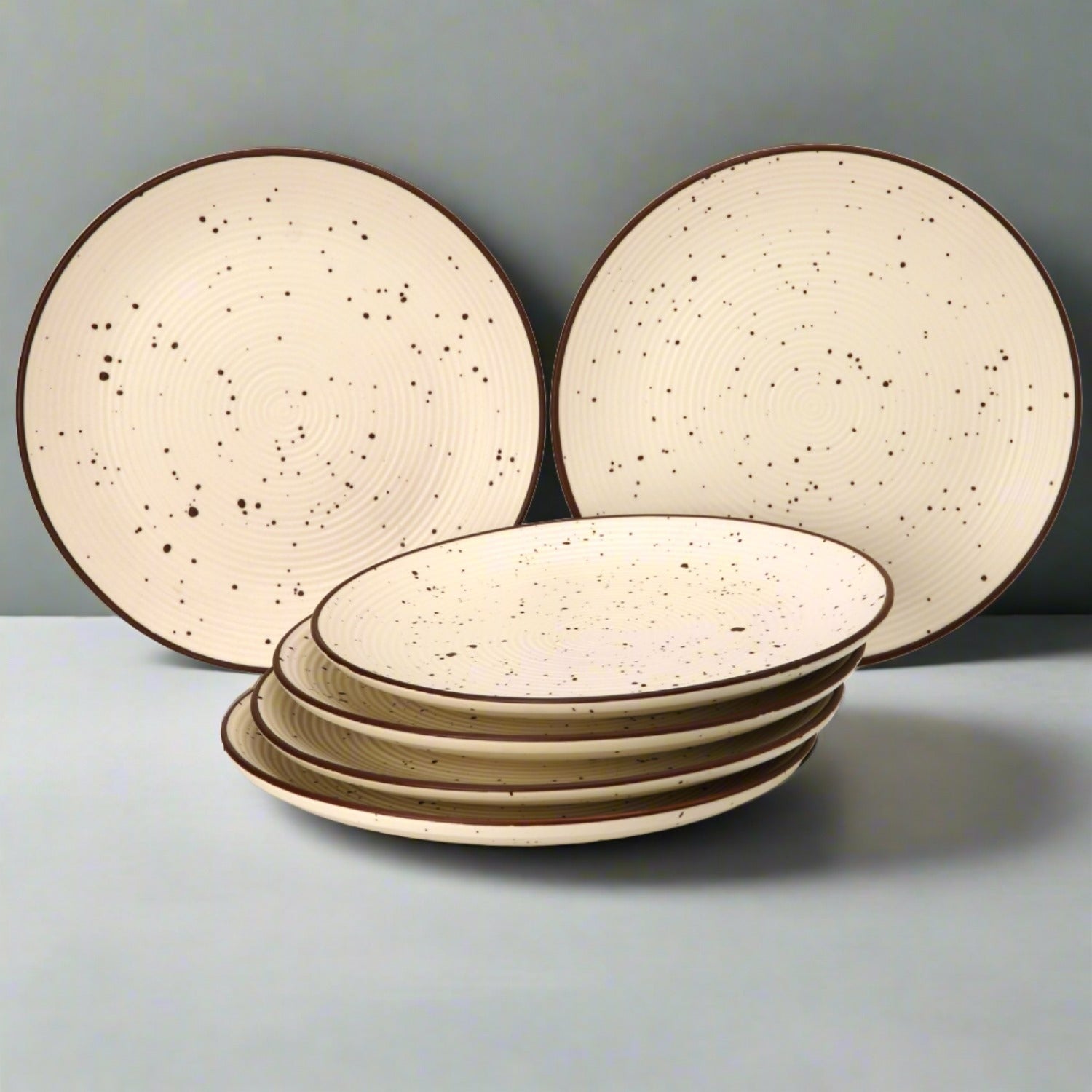 Frost Ceramic Dinner Plates Set of 6 Peice