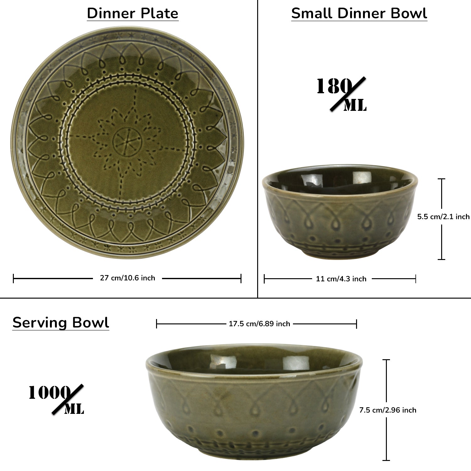 2 Serving Bowl