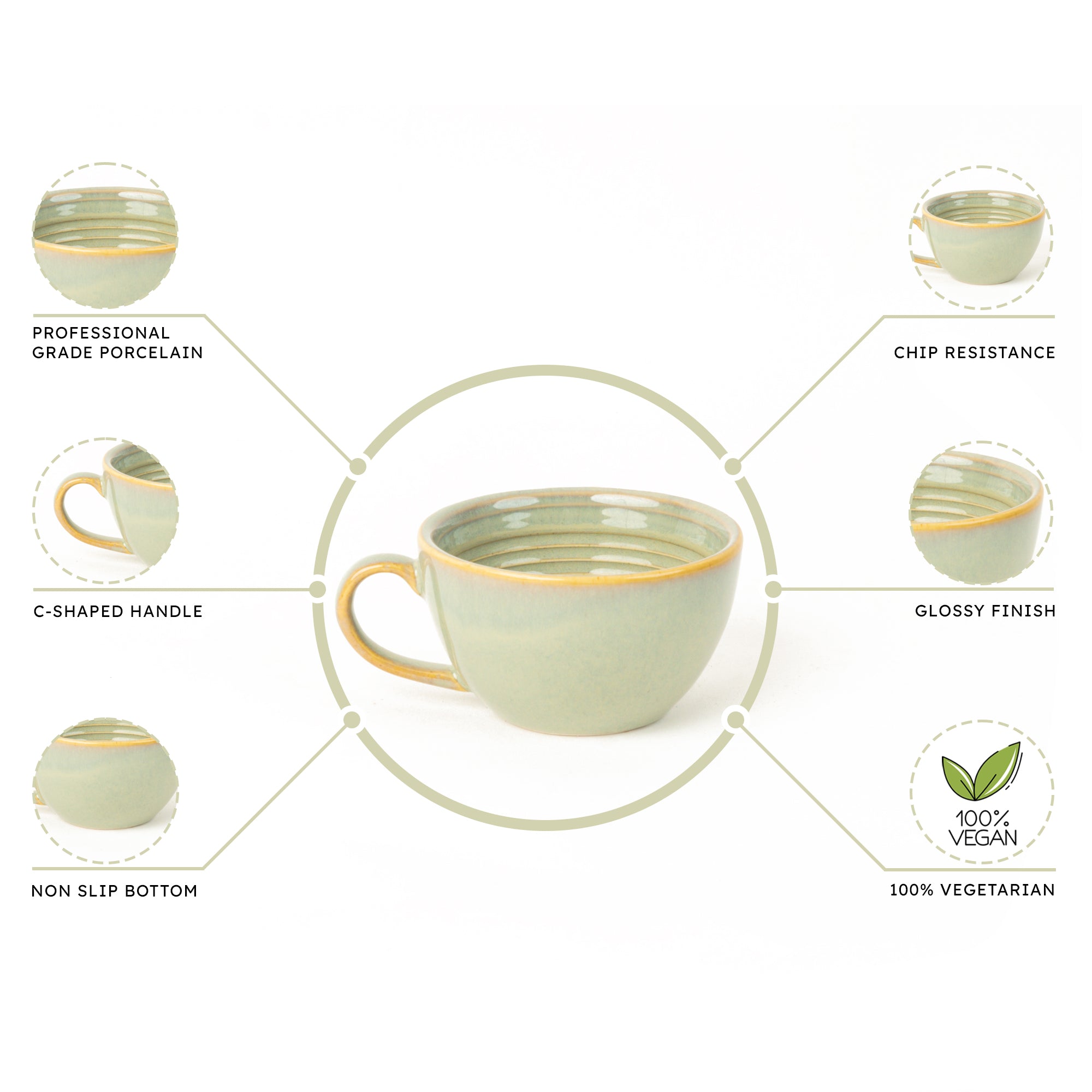 Coffee Cup and Saucer Set