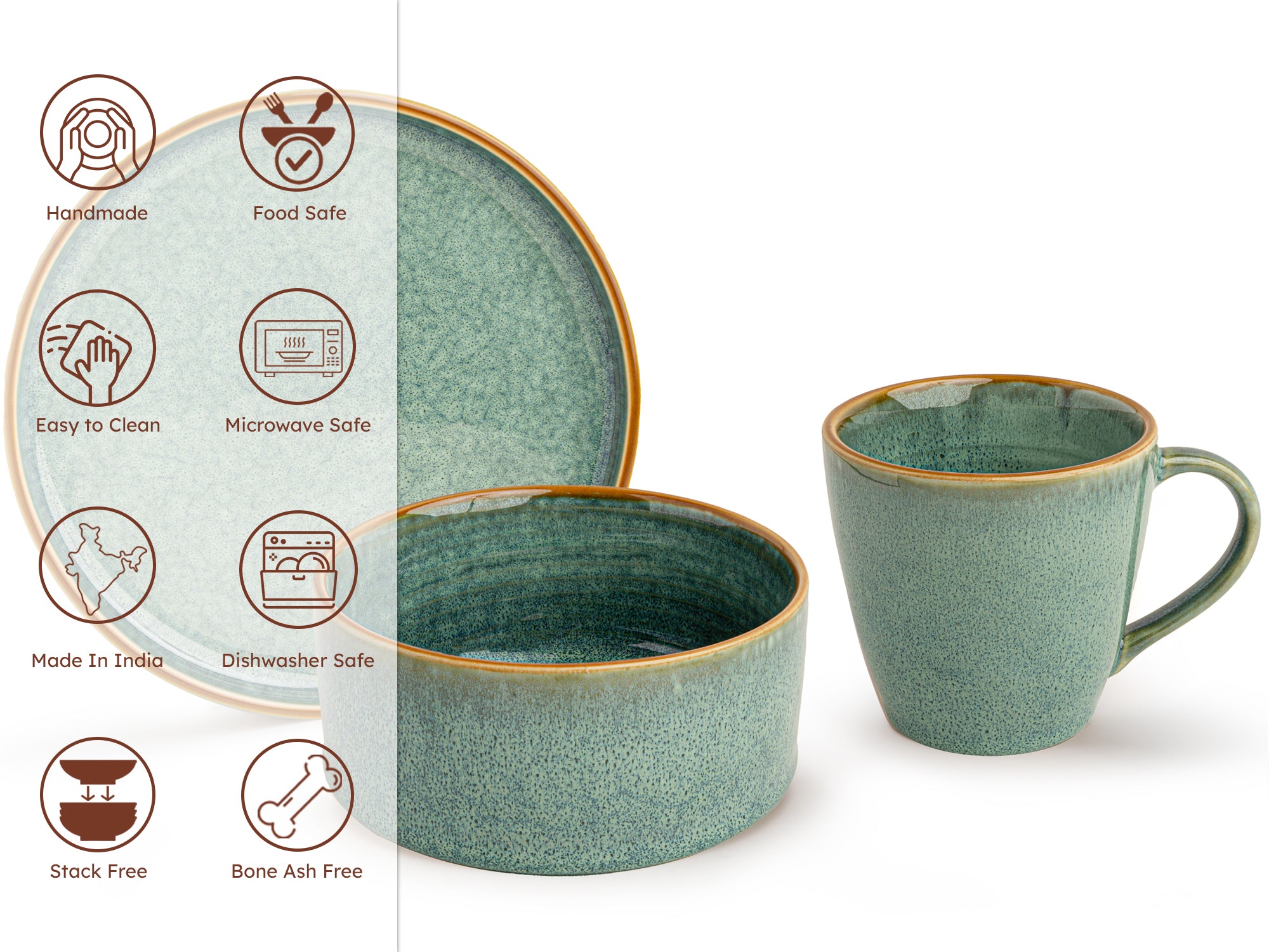 Ocean Breakfast Set of 3