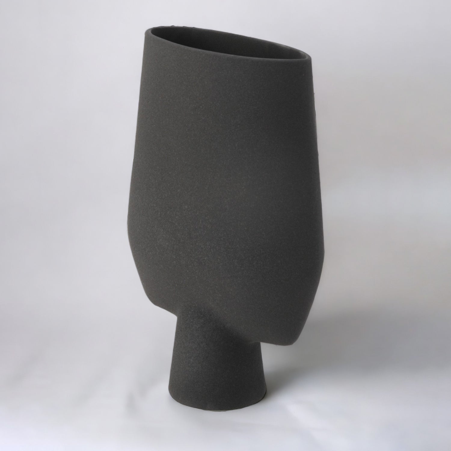 Decorative Flower Vase for Living Room - Charcoal Black Bodhi House