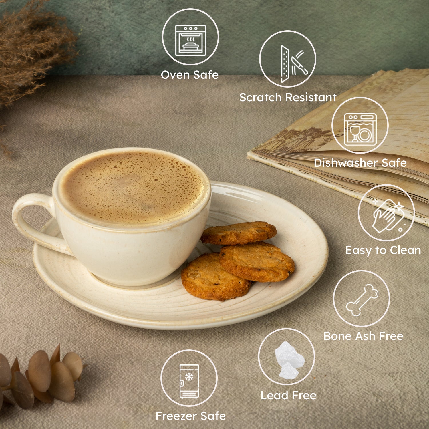 Coffee Cup and Saucer Set