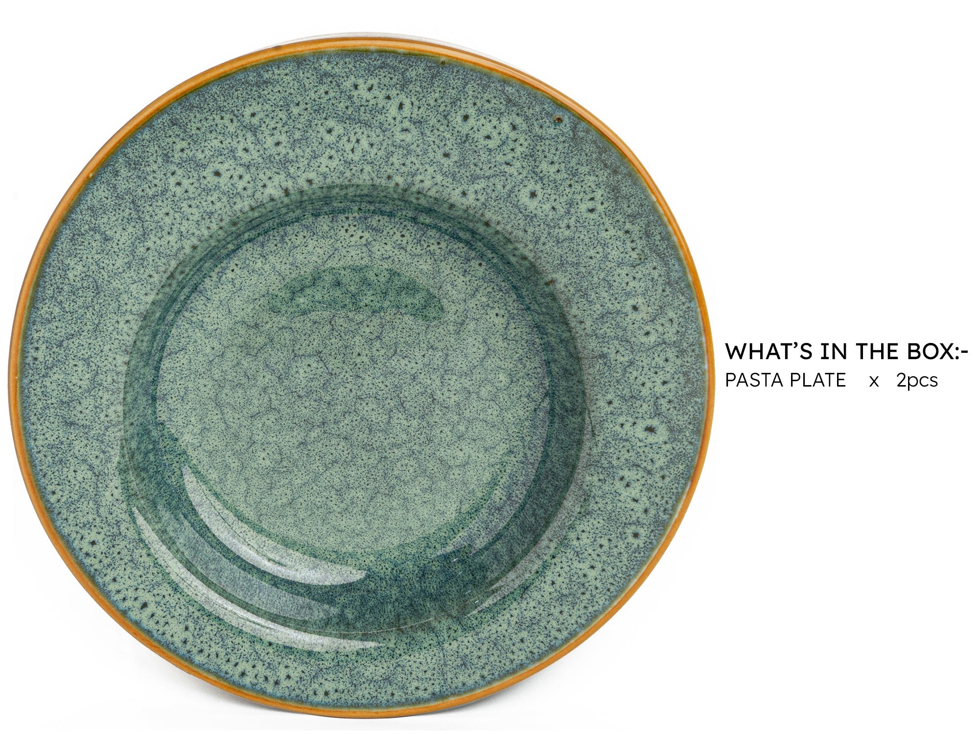 Ocean Ceramic Handmade Reactive Glaze Pasta Plates – Set of 2 Bodhi House