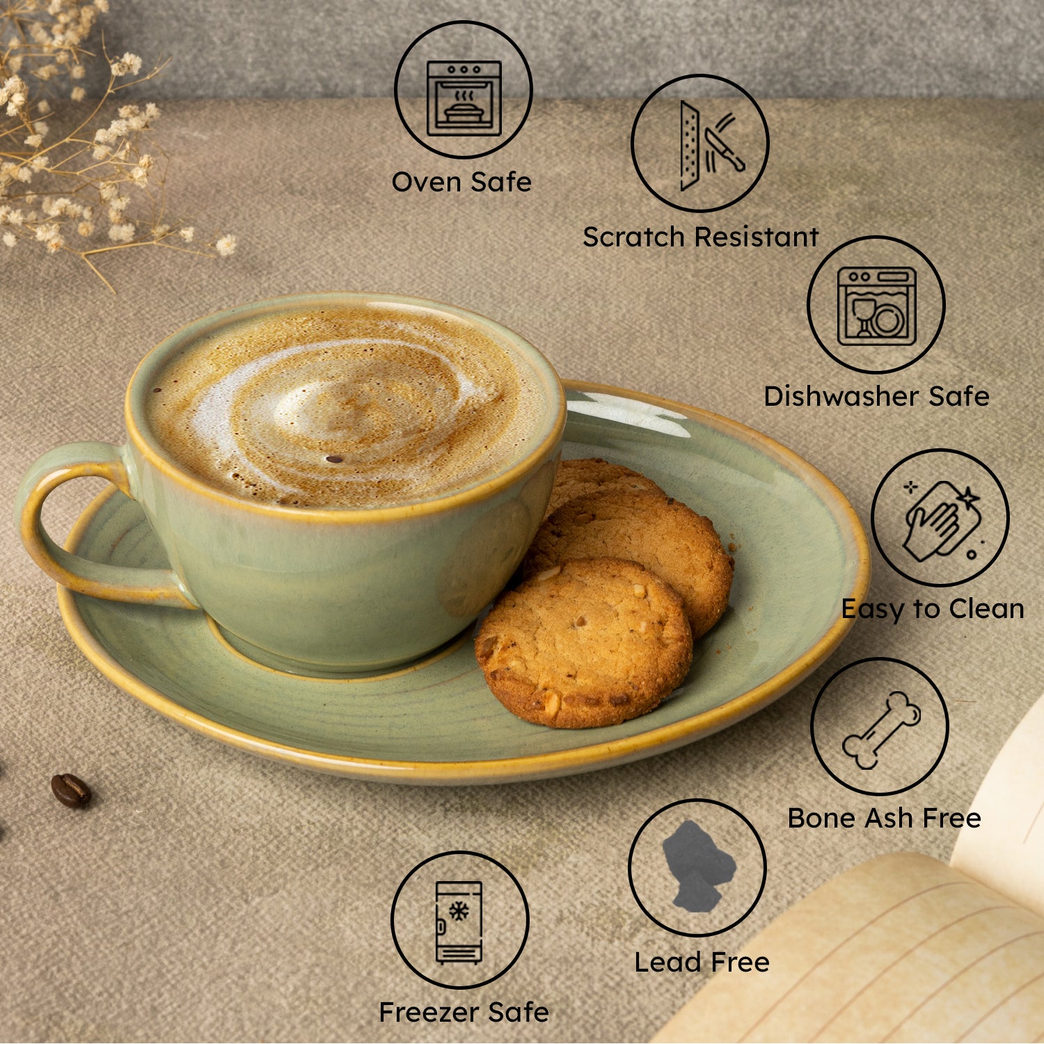 Coffee Cup and Saucer Set
