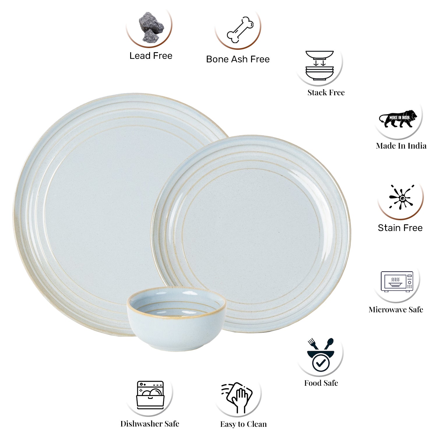 6 Small Dinner Bowls
