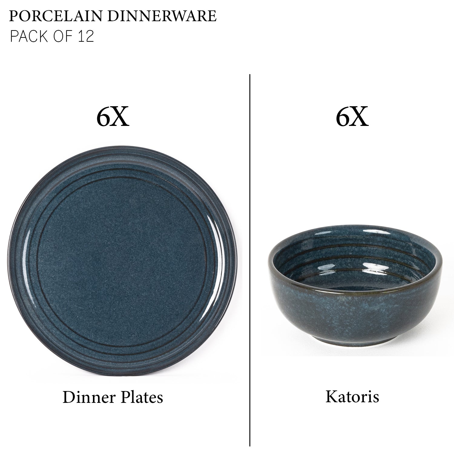 6 Small Dinner Bowls