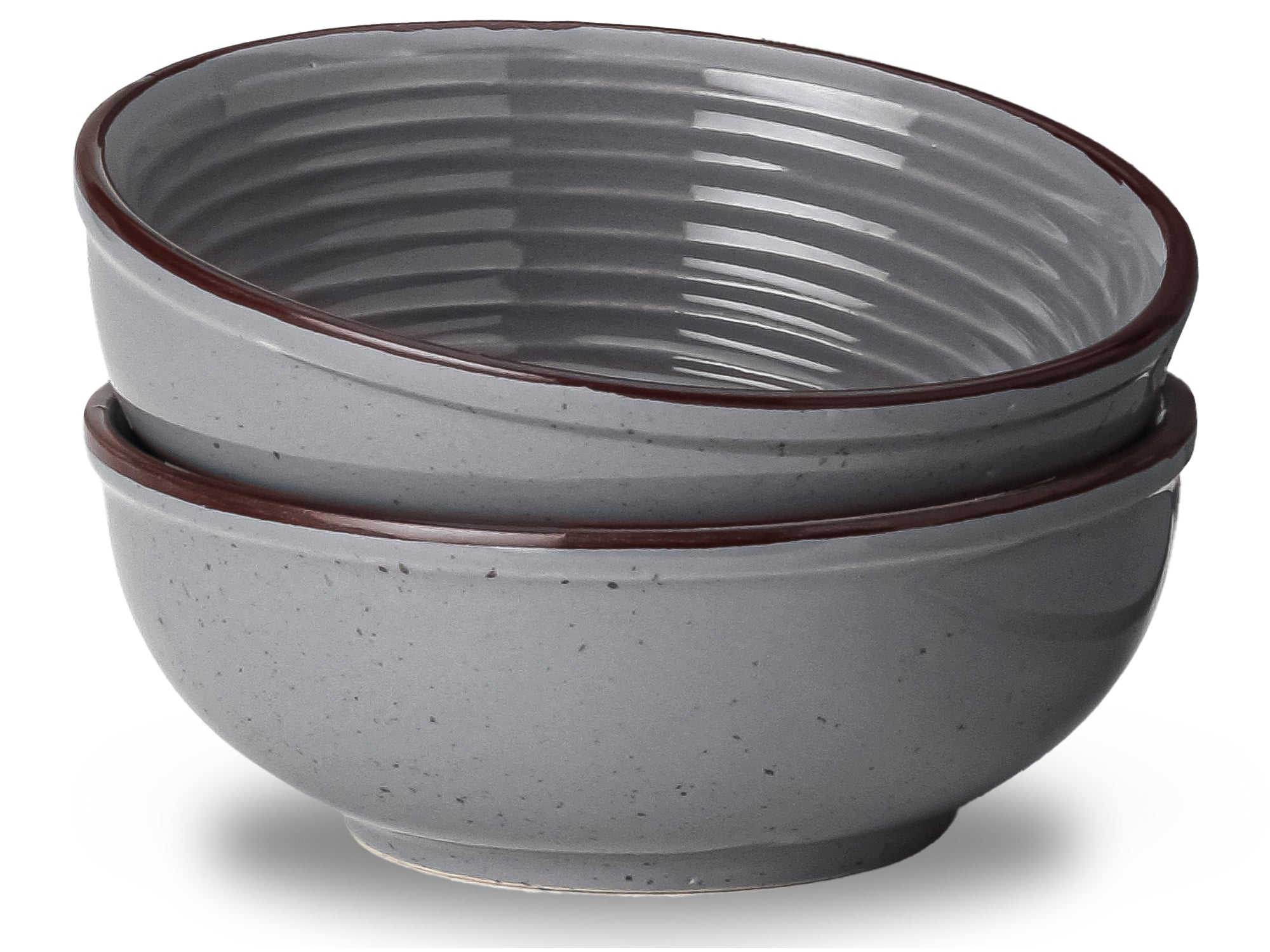 Grey Premium Ceramic Serving Bowls Set of 2