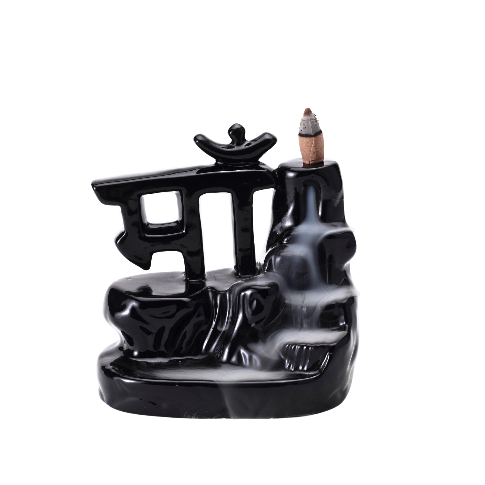 Maa Smoke Fountain Back Flow Incense Burner With 20 Incense Cones
