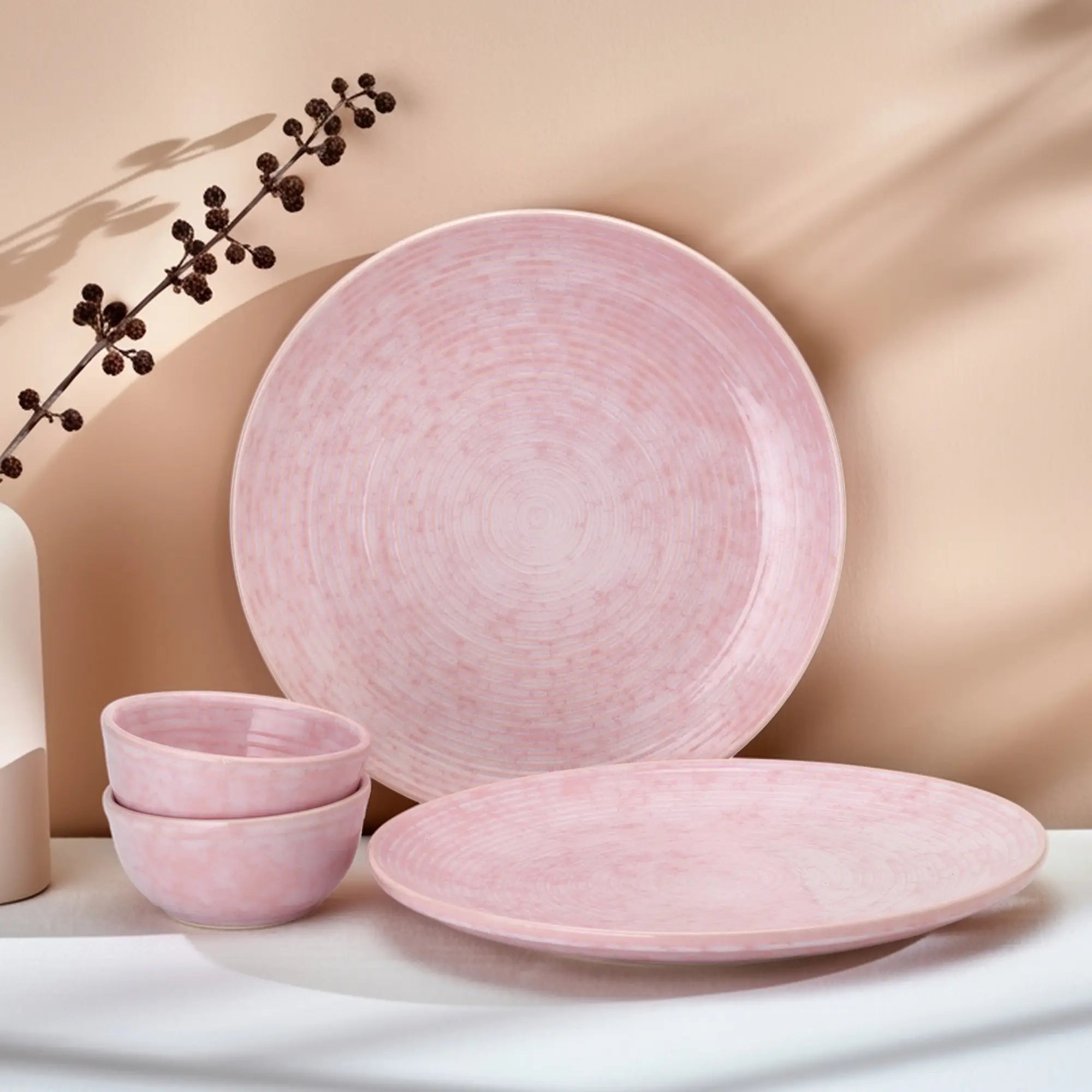 Pastel Pink Ceramic Plates