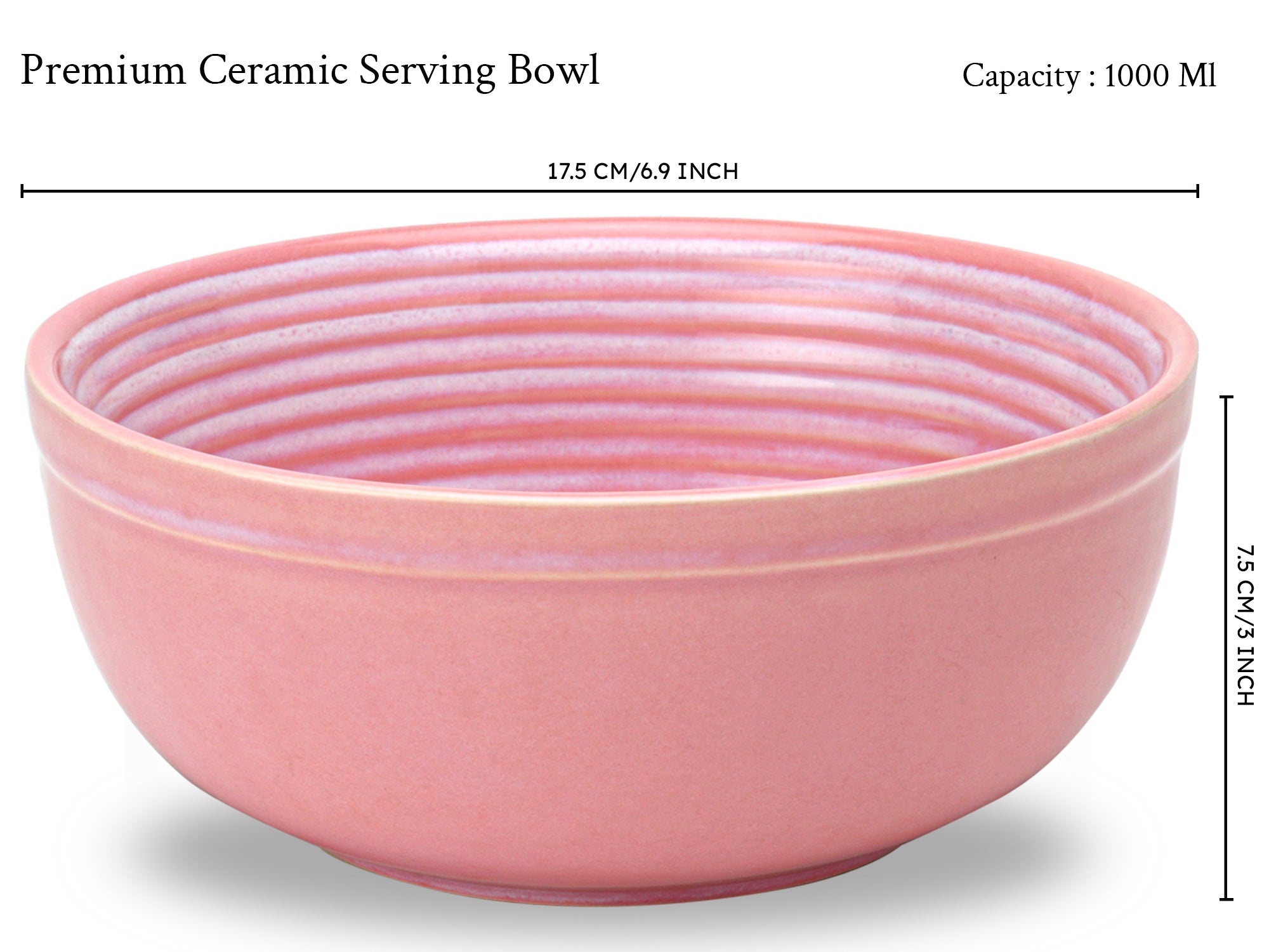 Pastel Premium Ceramic Serving Bowls Set of 2