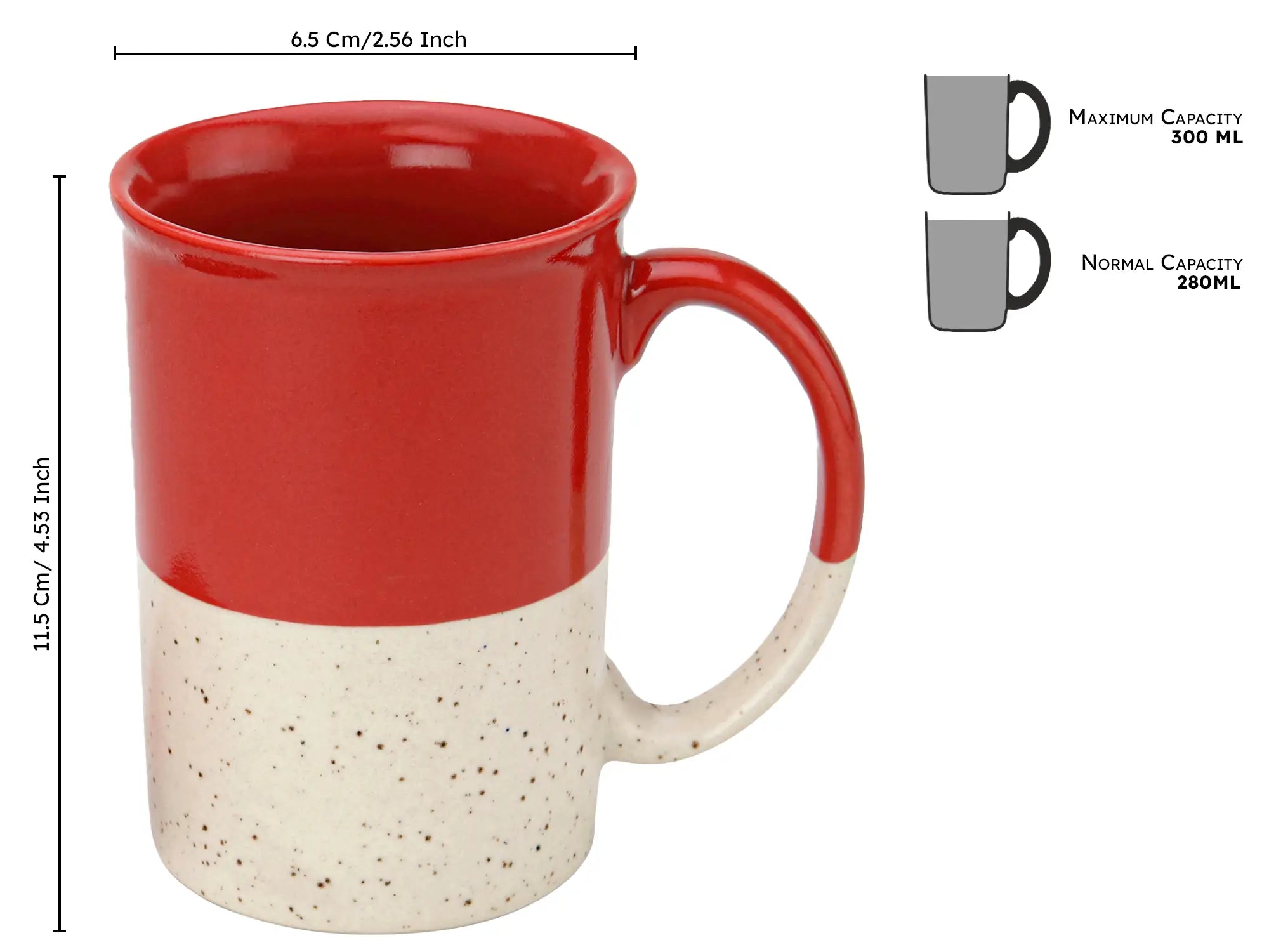 Hand-Glazed 300ml Tea & Coffee Cup Set of 1 Bodhi House