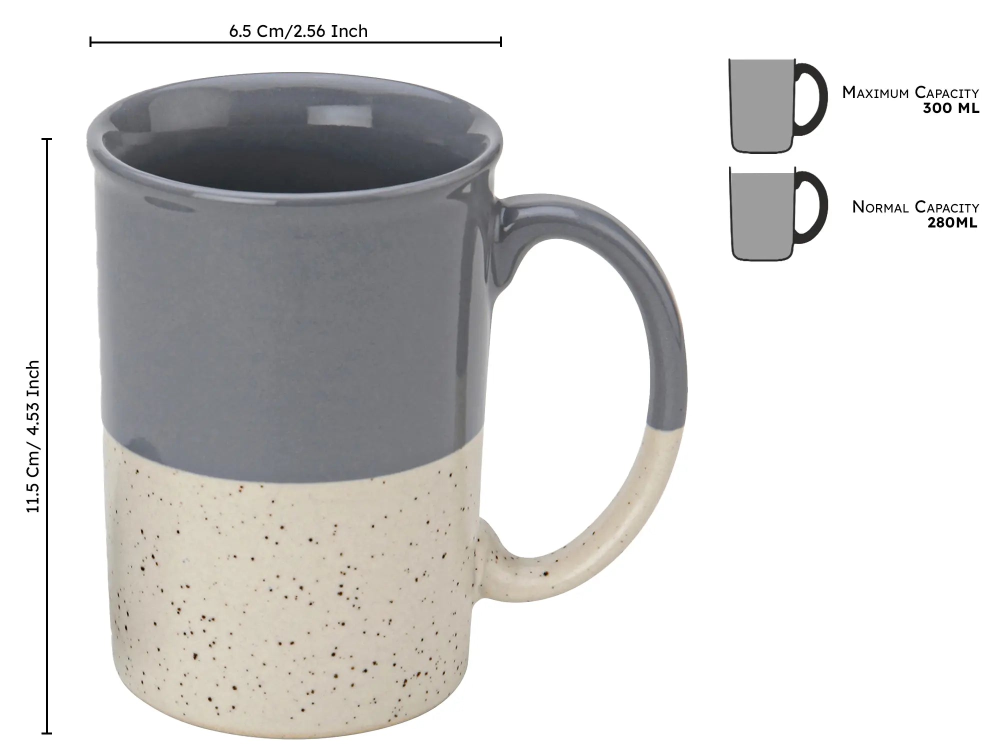 Hand-Glazed 300ml Tea & Coffee Cup Set of 1 Bodhi House