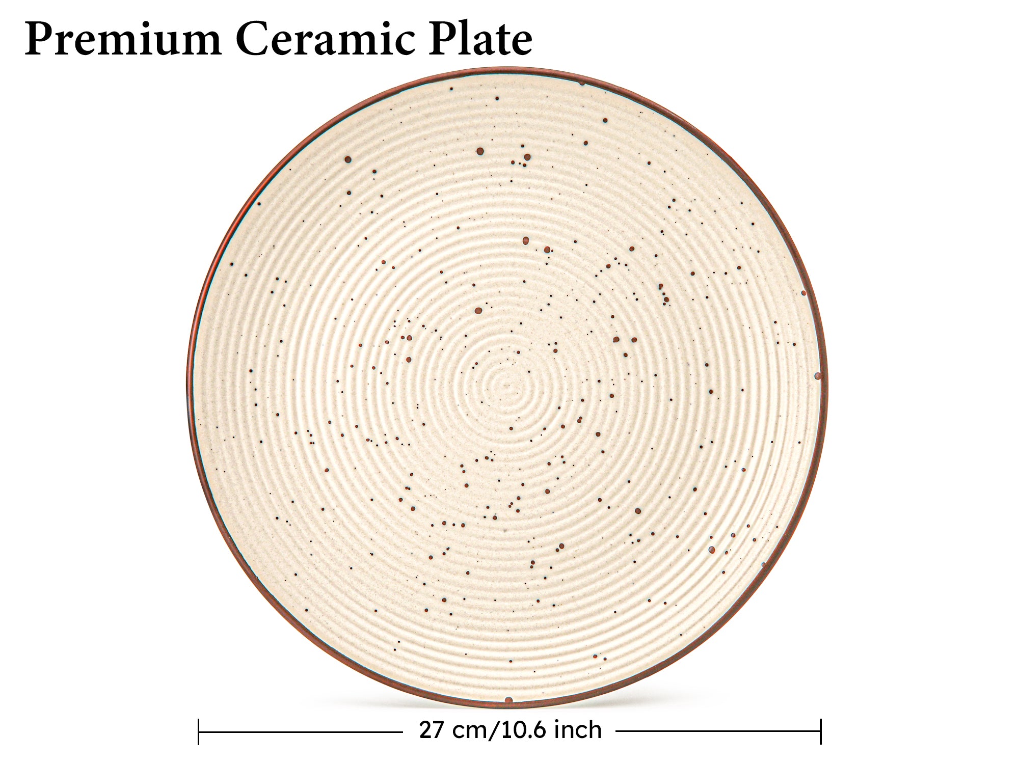 Beige Ceramic Plates & Bowls 10-Piece