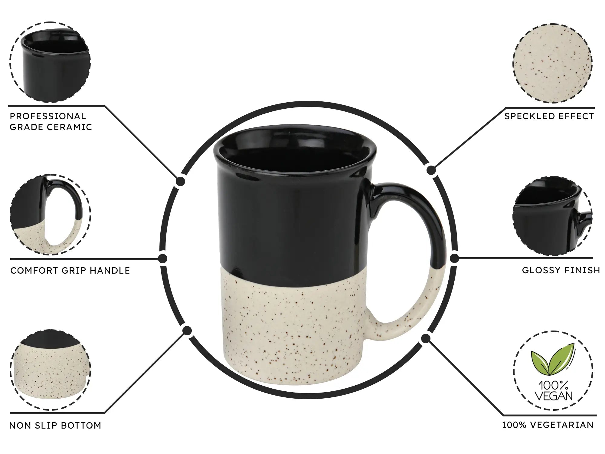 Hand-Glazed 300ml Tea & Coffee Cup Set of 1 Bodhi House