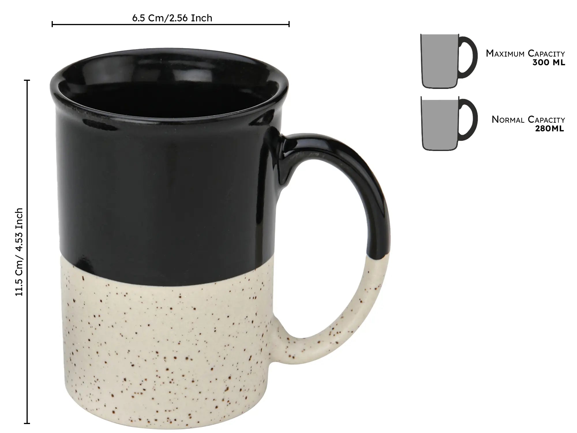 Hand-Glazed 300ml Tea & Coffee Cup Set of 1 Bodhi House