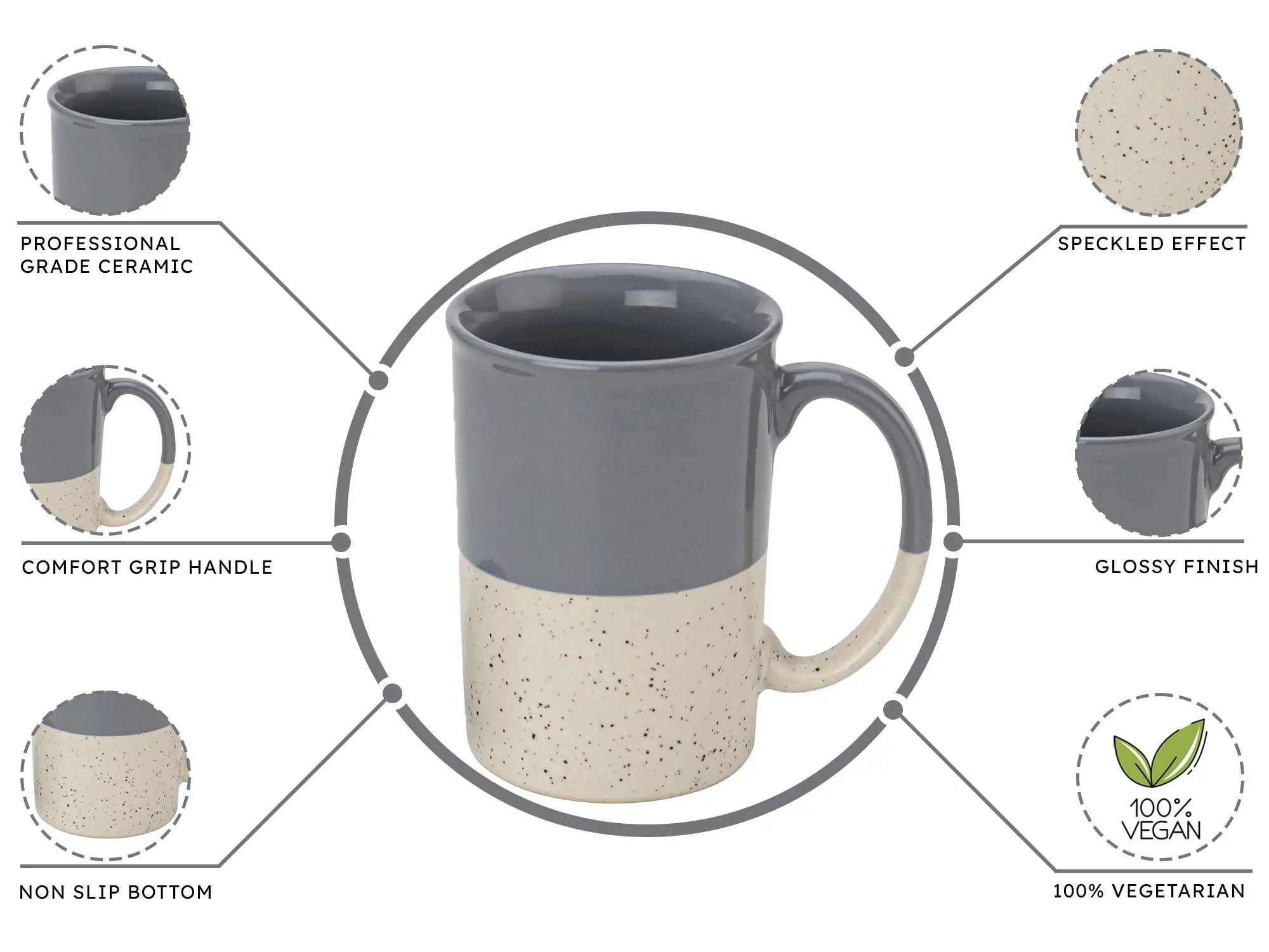 Hand-Glazed 300ml Tea & Coffee Cup Set of 1 Bodhi House